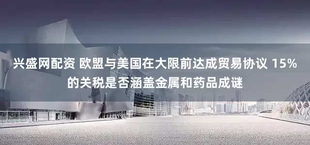 兴盛网配资 欧盟与美国在大限前达成贸易协议 15%的关税是否涵盖金属和药品成谜
