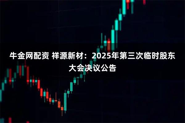 牛金网配资 祥源新材：2025年第三次临时股东大会决议公告